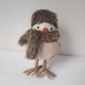 Featherly Friends Target Bird Faux Fur Hat & Scarf Winter Figurine Christmas 16